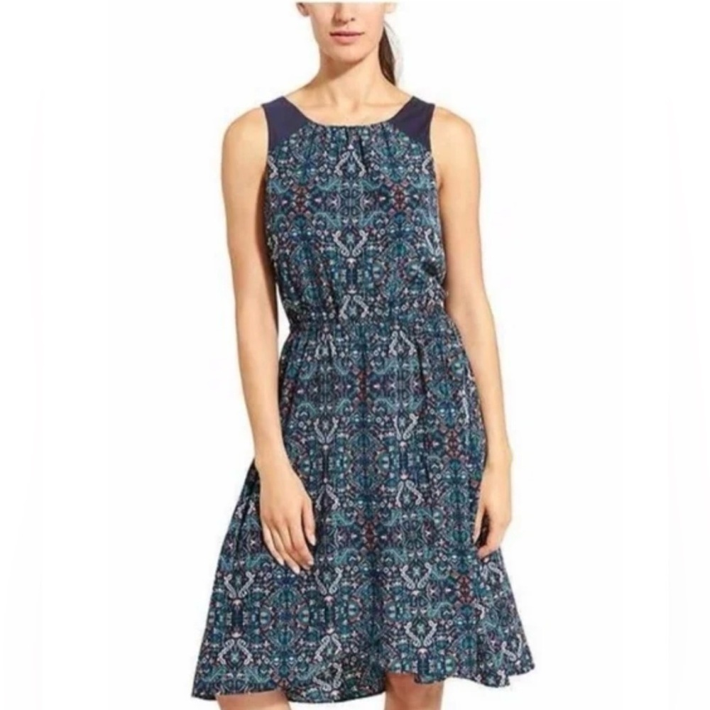 Athleta Patterned Martinique sleeveless Wrap Dress Size XS